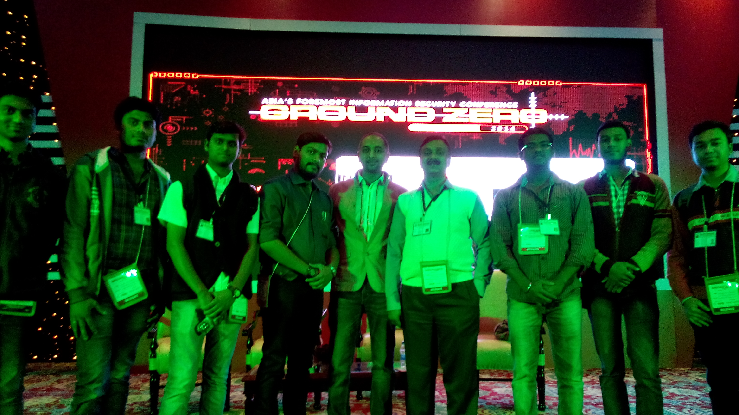 Softsense students at Cyber Security Conference 2014 at New Delhli